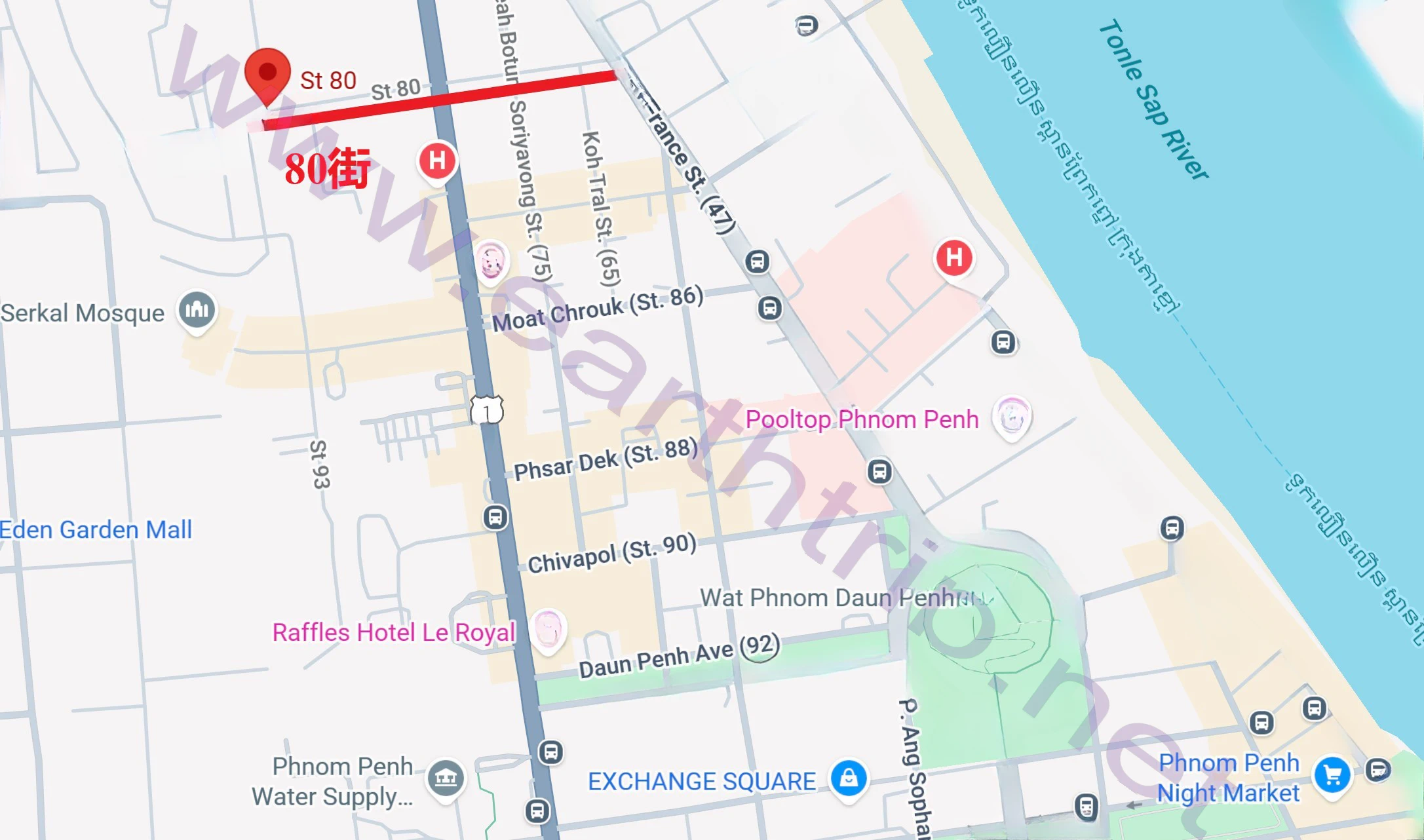 首都金边80街的妓院街考察 特遣队员 2025.07